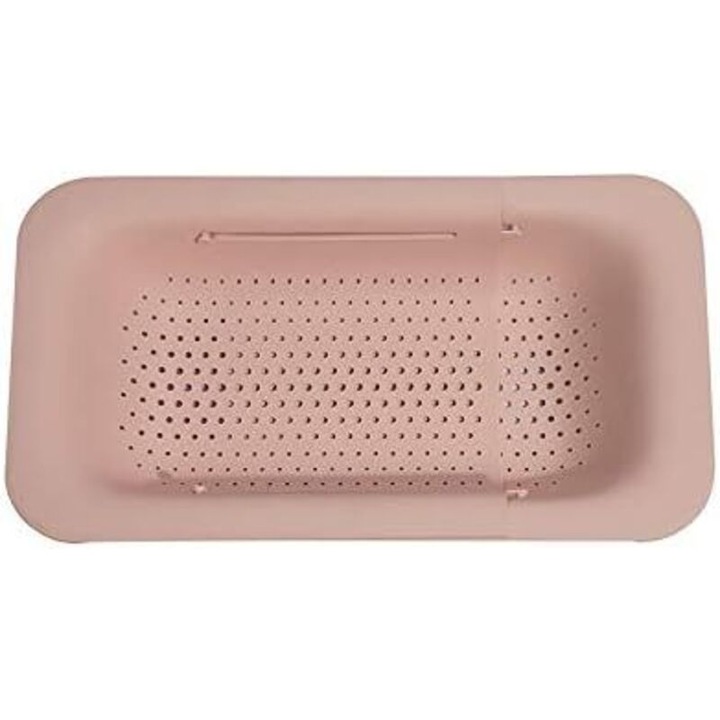 Scurgator vase retractabil, design ajustabil, capacitate mare, roz