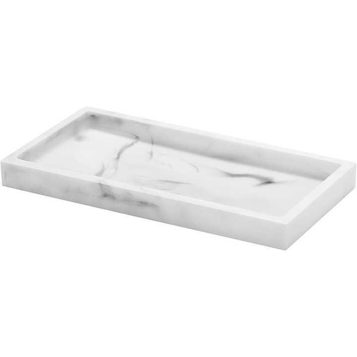 Tava din rasina, decorativa, 20x10x1.9cm, design unic, multicolor, set de organizare bijuterii