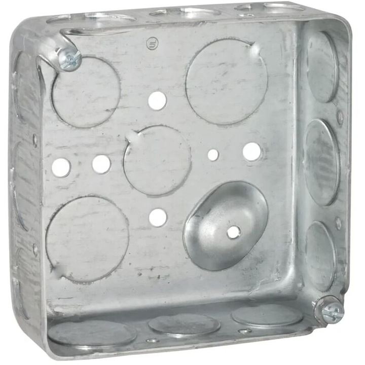 Cutie electrica octagonala, 10x3.8cm, pentru ascunderea cablurilor si prizelor - set de 2 bucati