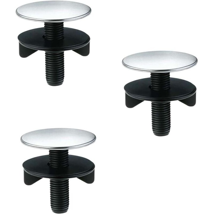 Set de 2 capace din otel inoxidabil pentru gauri de chiuveta, diametru universal 13-40 mm, accesorii pentru bucatarie