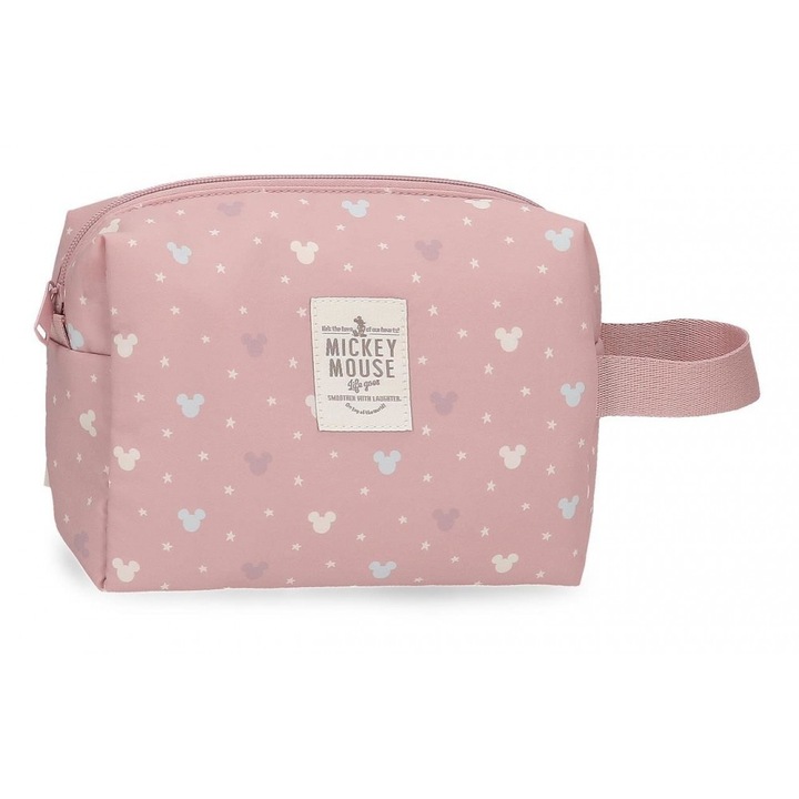 Borseta cosmetice Disney Luma Mickey, nude, 8x15x22 cm, 1 compartiment