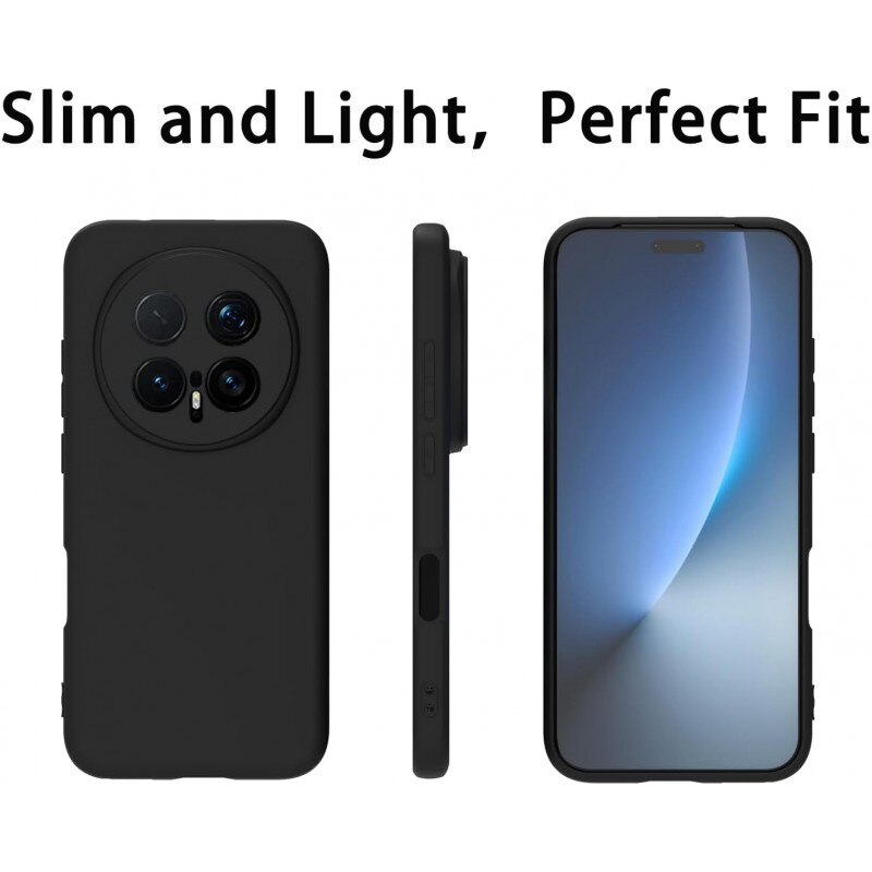 Husa Upzz® Ultra Slim New Compatibila Cu Honor Magic 8 PRO, Silicon Soft Slim Anti Amprente, Protectie La Camera, Negru