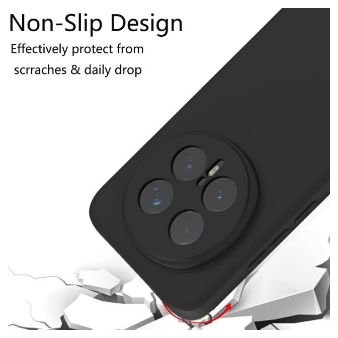 Husa Upzz® Ultra Slim New Compatibila Cu Honor Magic 8 PRO, Silicon Soft Slim Anti Amprente, Protectie La Camera, Negru