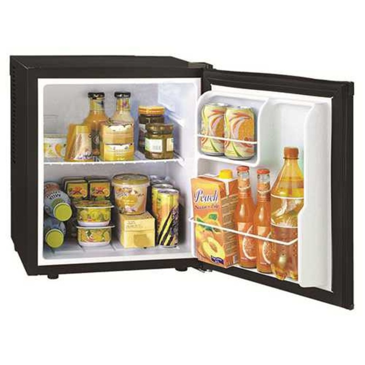 Frigider mini-bar Sirge, 38l, silentios, fara compresor, Negru, 38x38, 5x51cm