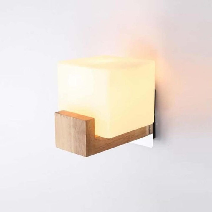 Aplica de perete, stil mid-century, iluminare interioara, 1 bucata, dimensiuni variate, lumina calda