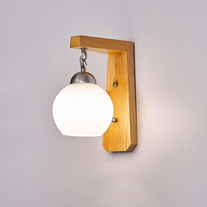 Aplica de perete, stil mid-century, tricolor, 1 bucata, dimensiuni variate