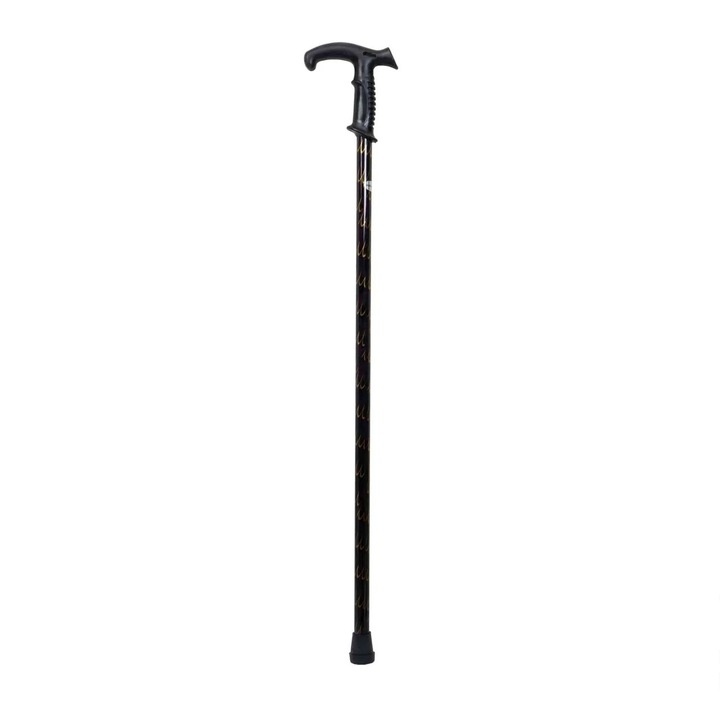 Baston din lemn cu maner din plastic, inaltime 89 cm, sustinere sigura