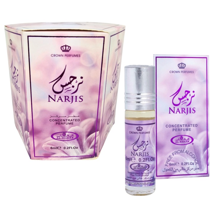 6 db NARJIS 6 ml parfümolaj szett, virágos, édes, nőknek