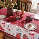 Fete de masa Craciun, design fulgi de zapada, 150x218cm, multicolor, set 1 bucata
