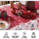 Fete de masa Craciun, design fulgi de zapada, 150x218cm, multicolor, set 1 bucata