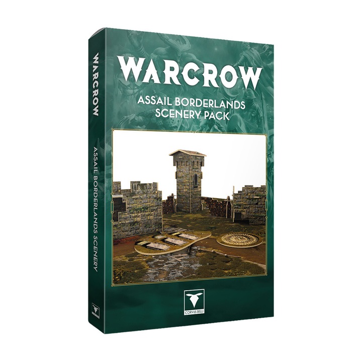 Warcrow játékkiegészítő, Assail Borderlands Scenery Pack, Corvus Belli, többszínű