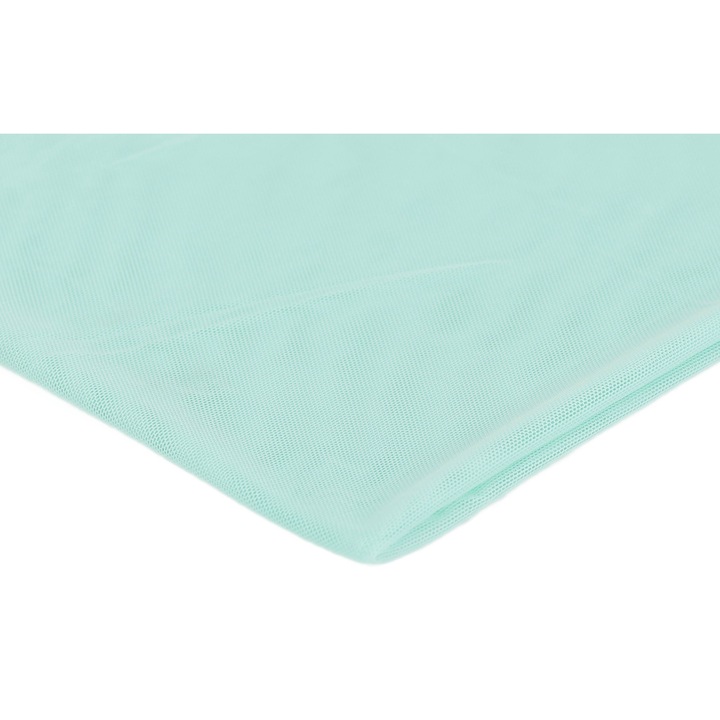 Tulle Plasa elastica, elastica pe ambele parti Menta usoara, 100% Poliester, Dimensiuni 50cm x 150cm