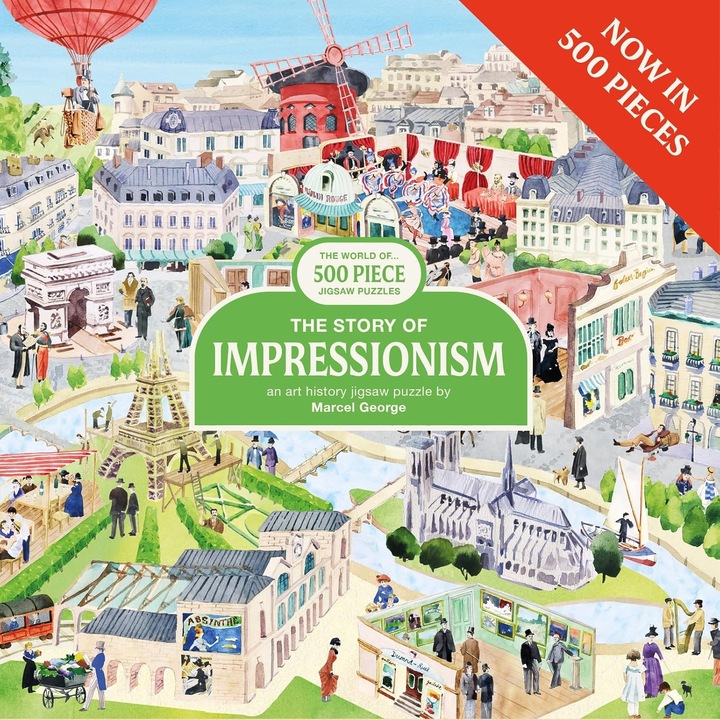 Puzzle Laurence King - Az impresszionizmus története, 1000 darab, karton, 51x69cm