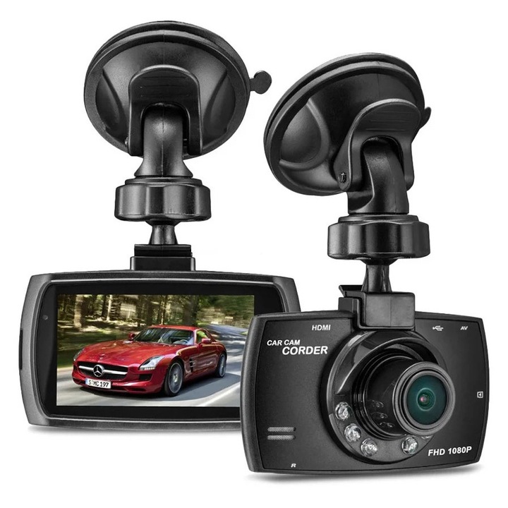 Camera Video Auto Vivendo Full Hd 1080p cu Dvr Lcd 2.4 Inch Night Vision G-sensor si Detectare Miscare