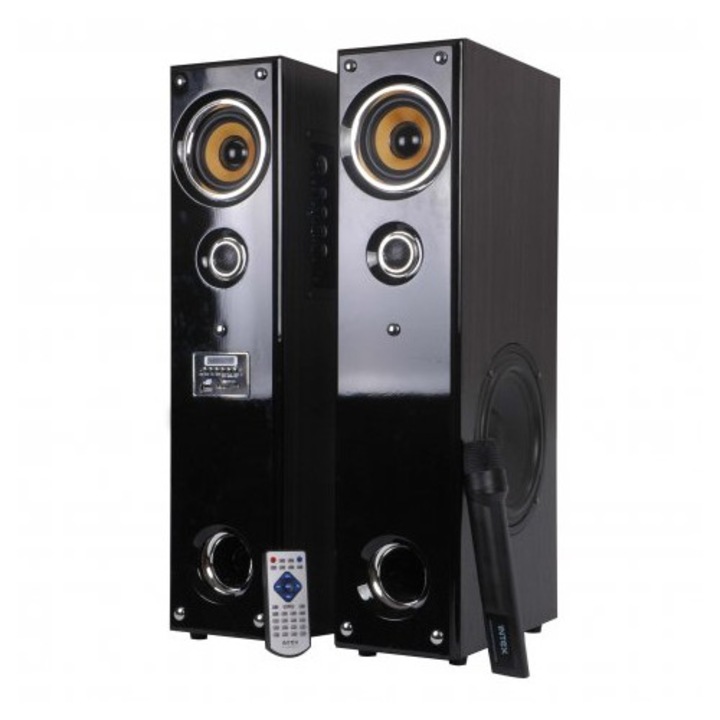 Intex IT-11500SUF hangrendszer, 2.0 csatornás, 42W, fekete, 2 torony szett