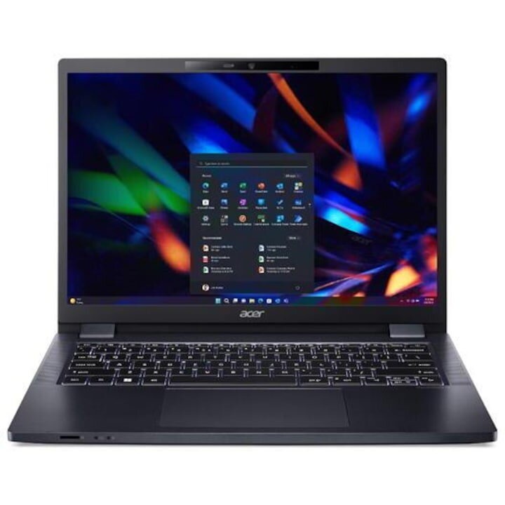 Laptop Acer TravelMate, Display 14" WUXGA, Procesor Intel Core i5, RAM 16GB, SSD 512GB, Negru