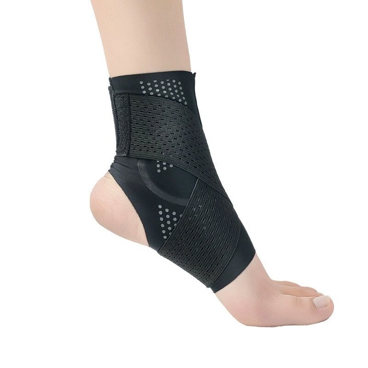 Ghete de protectie pentru sport / Prevenirea entorselor / Ultra-subtiri / Negru / XL
