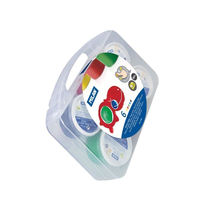 Set Acuarele Finger, 6 Culori Vibrante, Non-toxice, pentru Pictura cu Degetele MILAN sku11