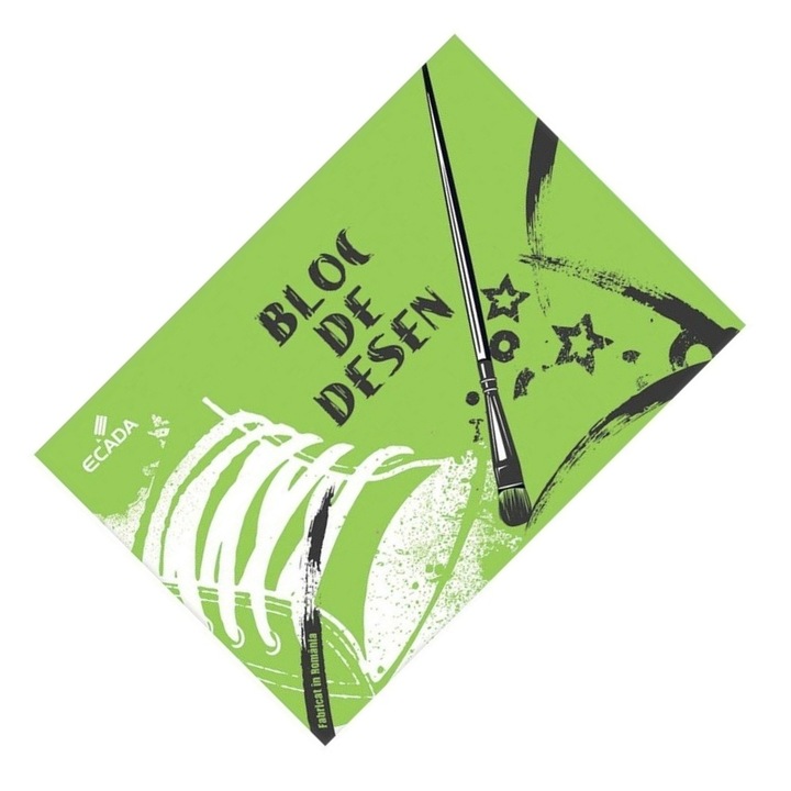 Bloc de desen A3, 15 file, hartie 120 g/mp, ideal pentru acuarela si schite ECADA sku11