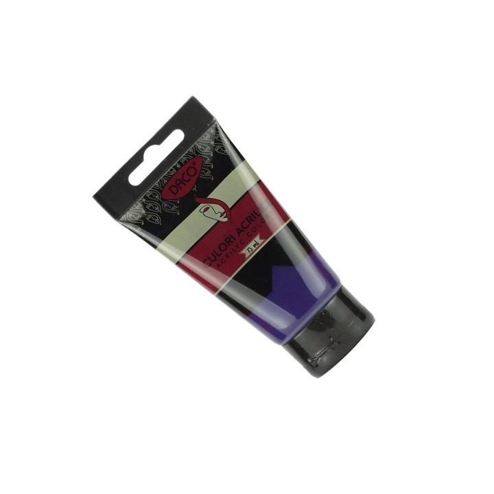 Vopsea Acrilica, Culoare Violet Intens, Tub 75 ml DACO sku28