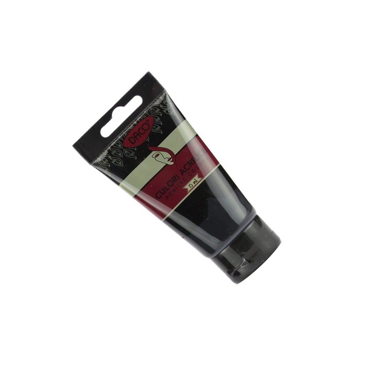 Vopsea Acrilica, Negru Intens, Tub 75 ml DACO sku11