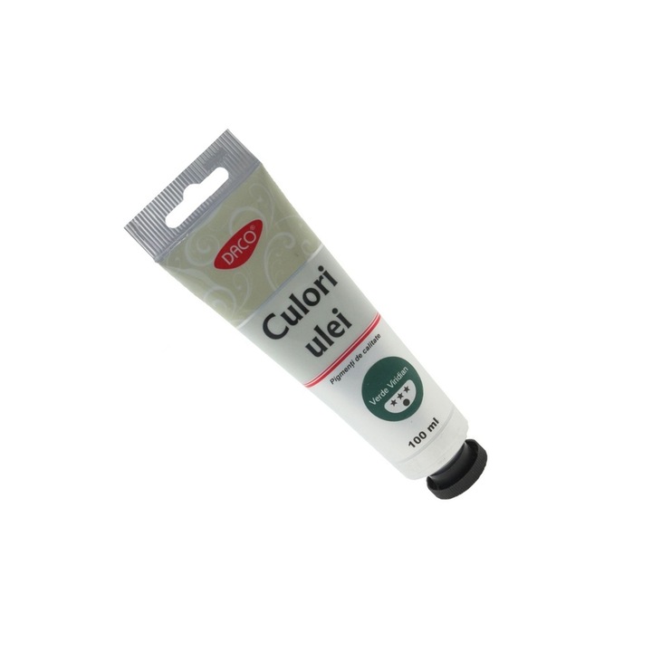 Culoare ulei Verde Viridian, 100 ml, pentru artisti DACO sku11