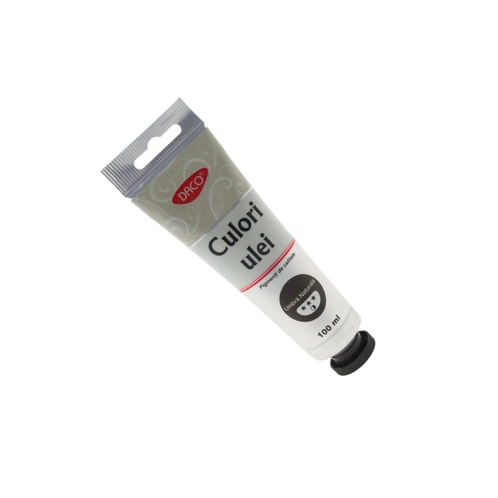 Culoare Ulei Umbra Naturala, Tub 100 ml, pentru Pictura Artistica DACO sku28