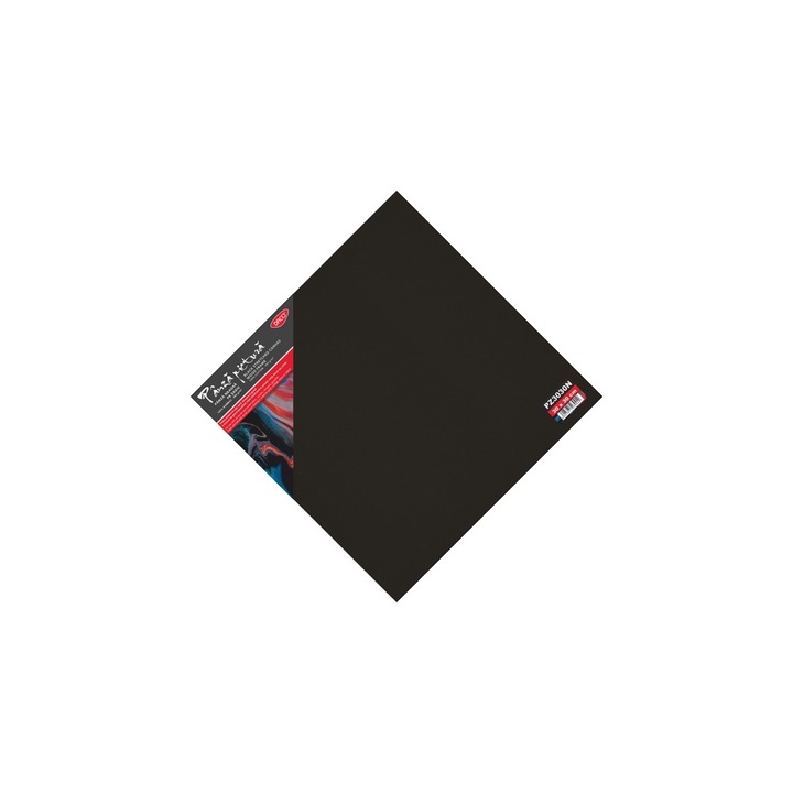 Panza de Pictura Neagra, pe Sasiu, 30x30 cm, 380 g/m², Ideala pentru Acrilice si Ulei DACO