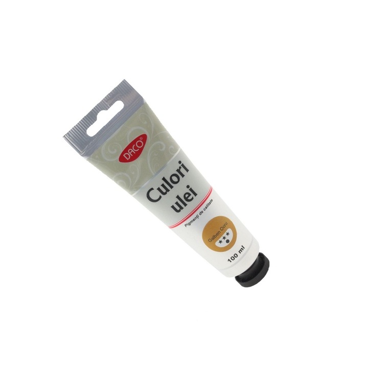 Culori Ulei Galben Ocru, 100 ml - Pigmenti de Calitate Superioara pentru Arta DACO sku28