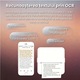 Мини преносим принтер, Bluetooth, приложение за телефон, съвместим с IOS/Android, термичен, без тонер, вградена батерия, 5 самозалепващи ролки + 5 обикновени ролки включени, AZFAMZOP®, Бял