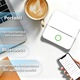 Мини преносим принтер, Bluetooth, приложение за телефон, съвместим с IOS/Android, термичен, без тонер, вградена батерия, 5 самозалепващи ролки + 5 обикновени ролки включени, AZFAMZOP®, Бял