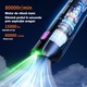 Hordozható autós porszívó, 15000Pa szívóerő, 5400mAh akkumulátor, Digitális kijelző, LED fény, Vezeték nélküli hordozható porszívó könnyű alumínium házzal, Nedves és száraz szívás, Alkalmas autóba, otthonra és irodába, Brushless motor, AZFAMZOP®, Fekete