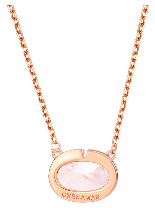Colier Dama cu Sidef Auriu Roz Elegant
