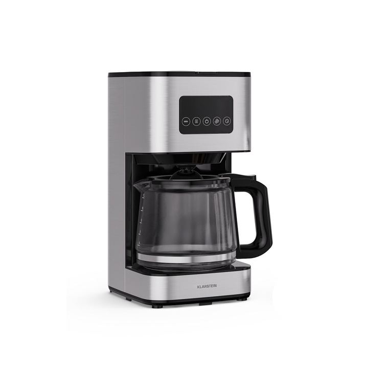 Aparat de cafea cu filtru Klarstein Verosteel, otel inoxidabil, 1, 5 litri, mentinere temperatura, 12 cesti, 17, 3x21, 2x33, 6cm