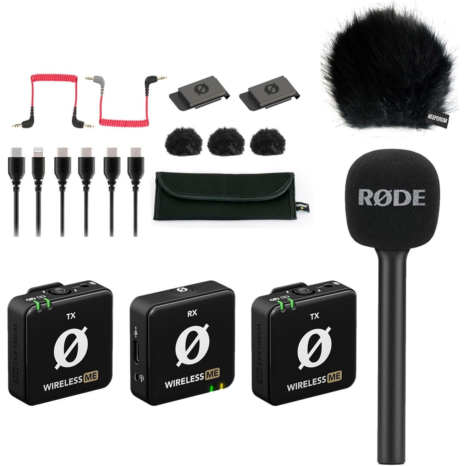 RODE Wireless GO II + アクセサリーセット Set Transmisie Fara Fir Rode Wireless Go II Pentru Microfoane
