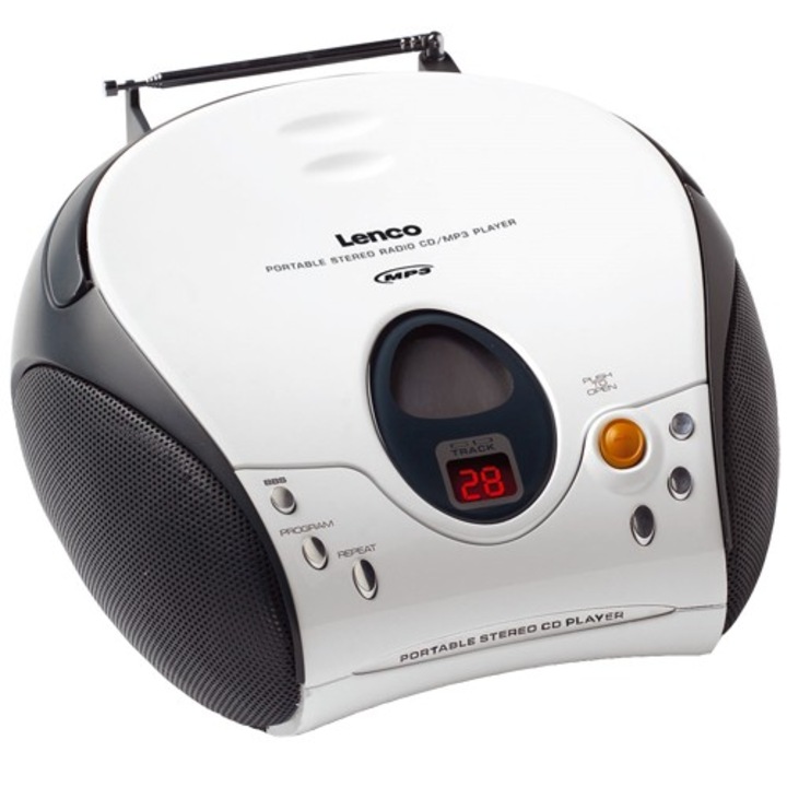 Lenco SCD-24 hordozható rádió, MP3, fehér