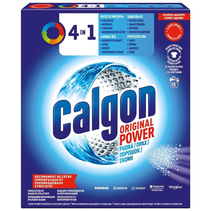 Vízkőoldó por mosógéphez, Calgon, 500 g