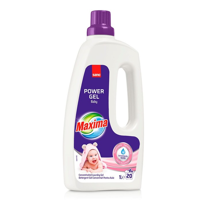 Mosógél, SANO, Maxima Concentrat Sensitive Baby, 1 L, 20 mosás