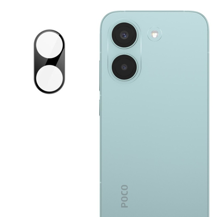 Folie Camera pentru Xiaomi Poco X8 Pro Daden din sticla, Full Cover, Protectie Profesionala, Ultra Rezistenta, Calitate Premium, Negru