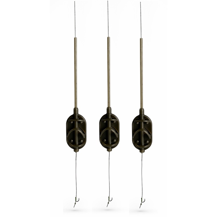 Set 3 Bucati Montura Method 60g cu Tija si Spin, carlig nr.10 Lazy Fish