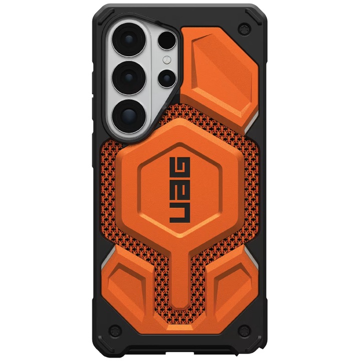 Carcasa UAG Monarch Pro cu MagSafe compatibila cu Samsung Galaxy S26 Ultra, Kevlar Burnt Orange