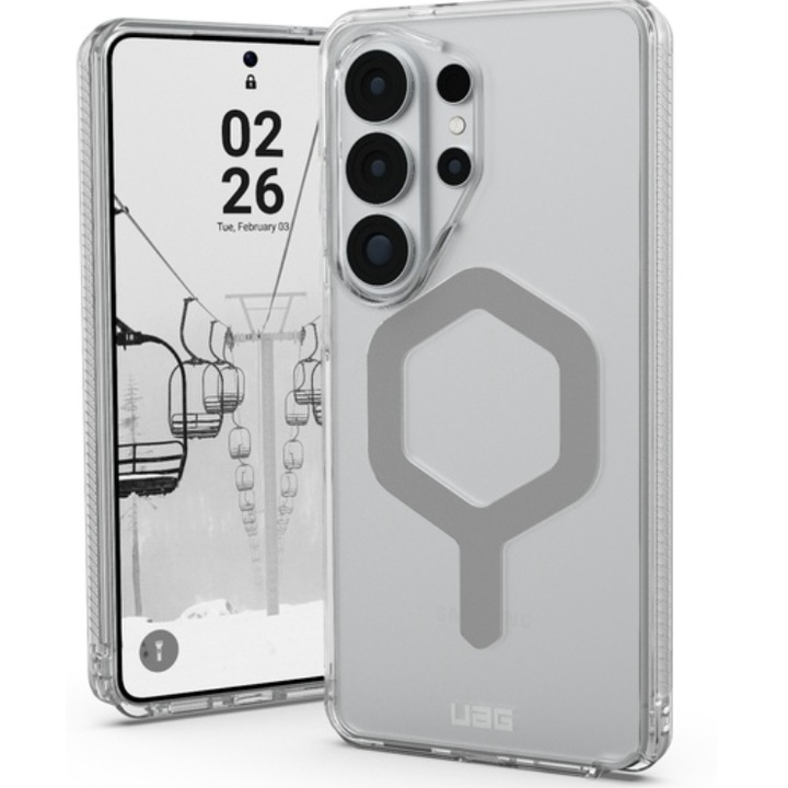 Husa de protectie UAG Plyo Series Magnetic pentru Samsung Galaxy S26 Ultra Ice Silver