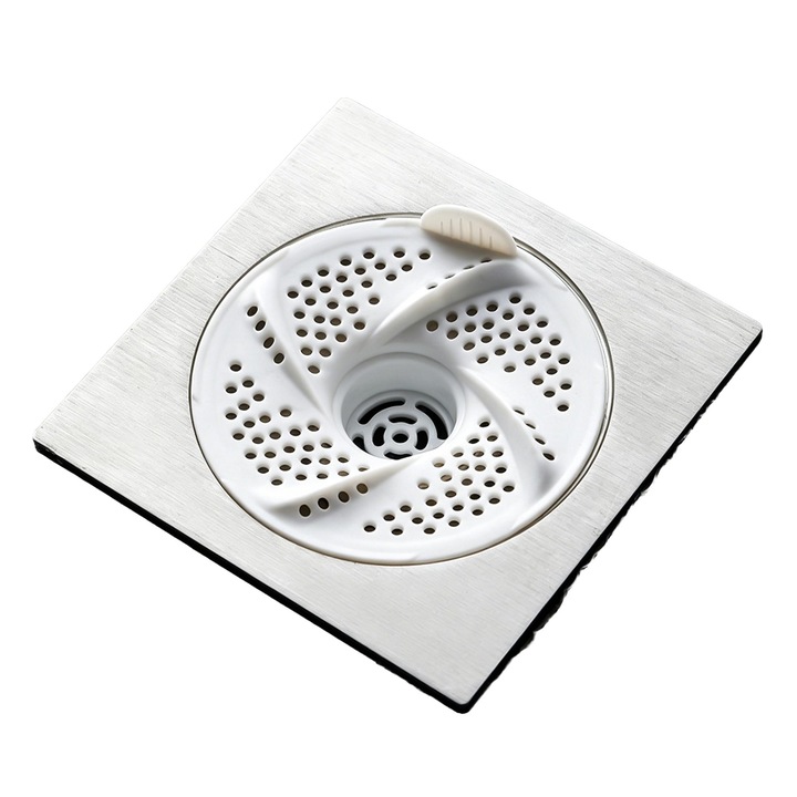 FG padlólefolyó fedelek, japán stílusú, 3 darabos készlet, fehér, spirál design
