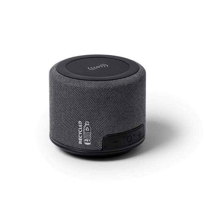 Difuzor wireless DeltaShop, 3W, Bluetooth 5.0, încărcare wireless 5W, cutie ecologică