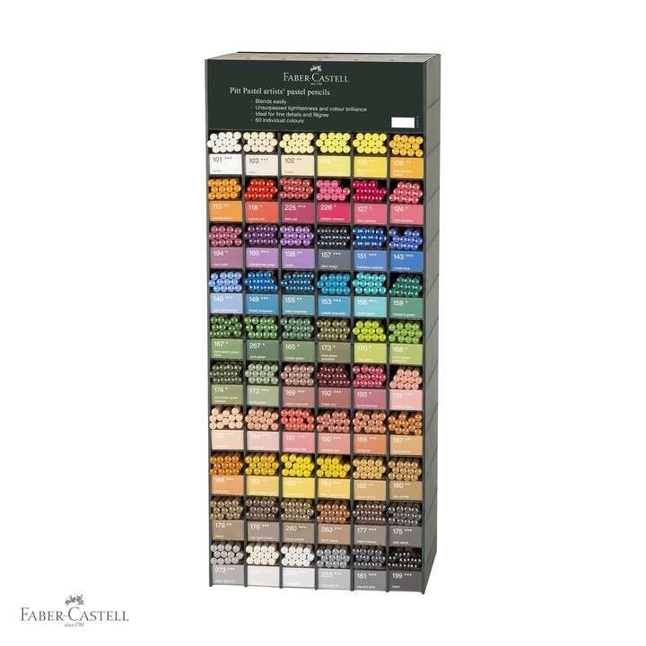 Set modular acrilic 720 creioane Pitt Pastel Faber-Castell, multicolor