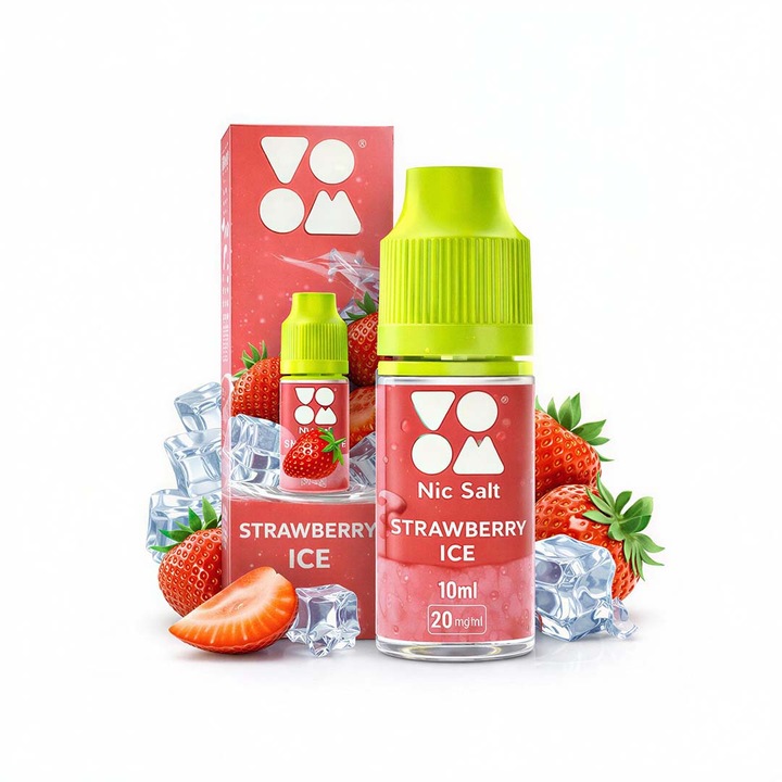 Lichid tigara electronica Voom, Strawberry Ice, 20mg, 10ml