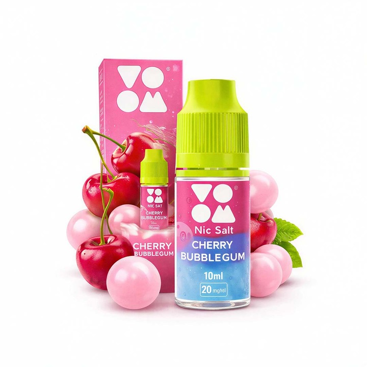 Lichid tigara electronica Voom, Cherry Bubblegum, 20mg, 10ml
