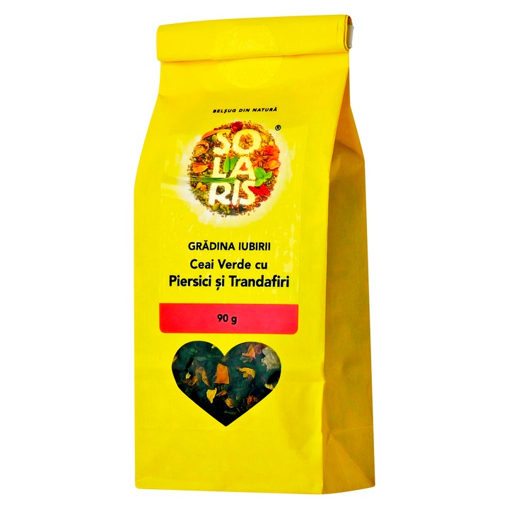 Zöld tea őszibarackkal és rózsával, Solaris, 90g