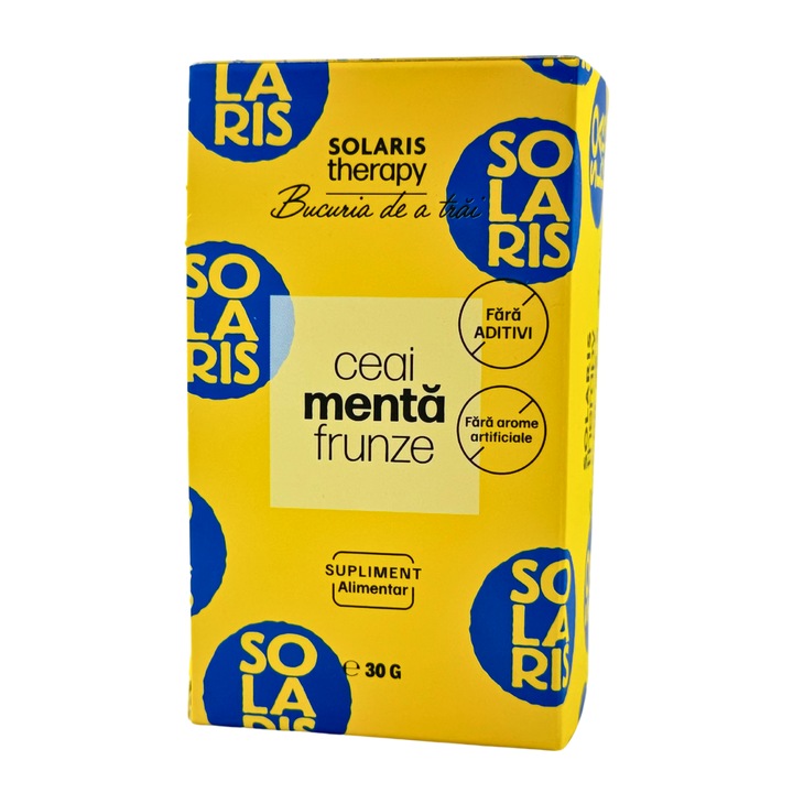 Menta levél tea, Solaris, 20 tasak, 30 g, zöld