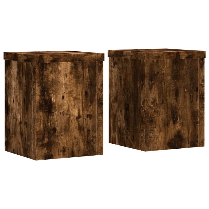 Suport prezentare cu depozitare vidaXL, lemn vechi 31x30x60 cm lemn